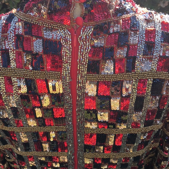 X by NBD Holiday sequins covered and beaded dress  Beautiful  wear - Picture 7 of 10